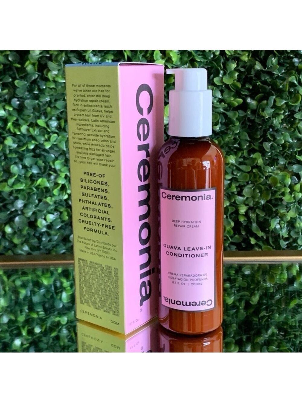 Ceremonia Guava Leave-In Conditioner | NEW | Lightweight Shiny Hair Leave In